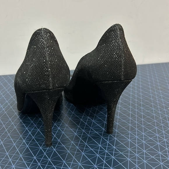 Stuart  Weitzman Shimmer Peep Toe Sparkle Heel - Picture 6 of 9